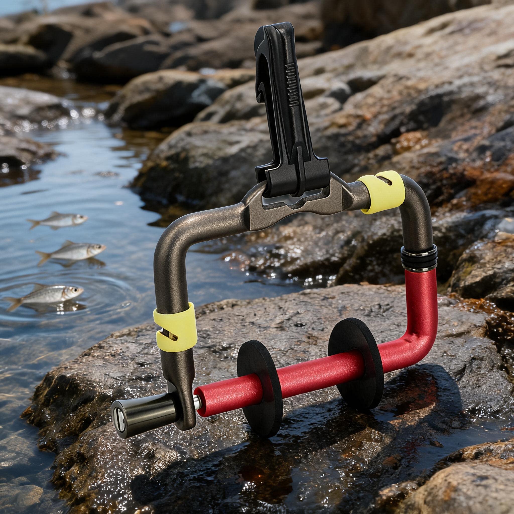 Fishing Line Spool - Aluminium / Tragbar / Angelschnur-Spulenhalter mit
