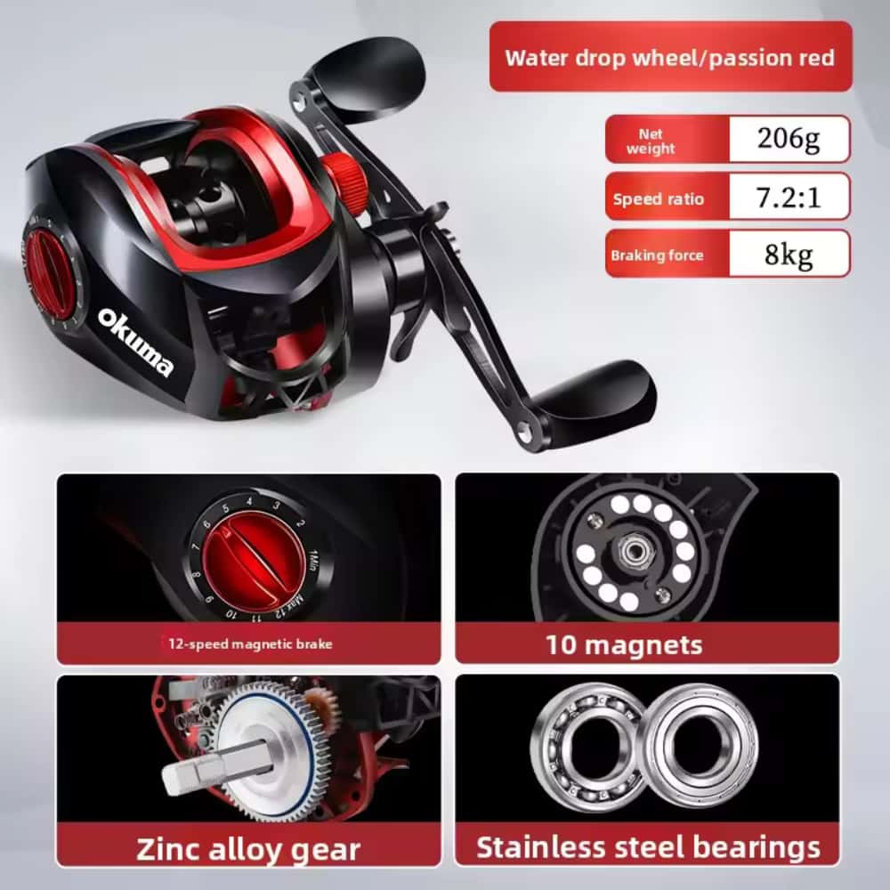 Okuma Baitcasting-Angelrolle 7 – Abu Garcia Reel Max Bewertung und Preis